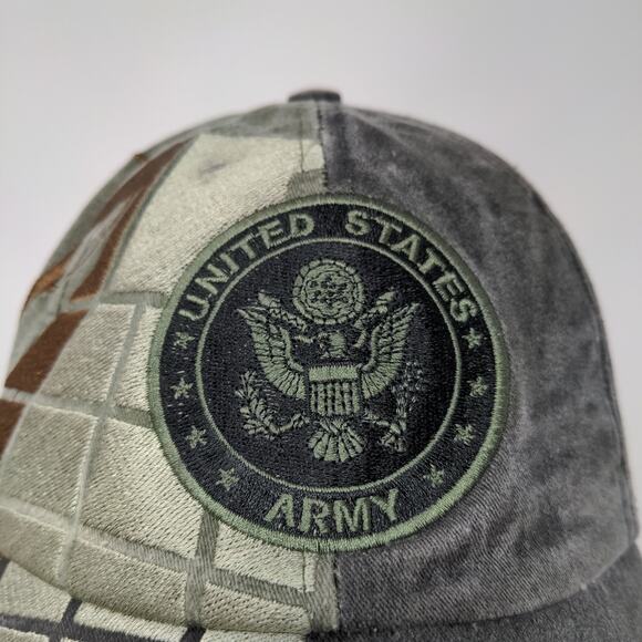 Eagle Crest U.S. Army Strapback Hat Gray OSFM Embroidered Logo - Picture 4 of 12